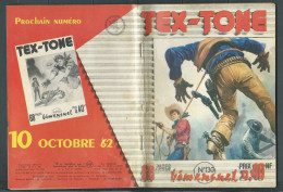 Tex-Tone  N° 130 - Bimensuel  " La Terrible Chevauchée  " - D.L.  25 Septembre  1962 - Tex0605 - Piccoli Formati