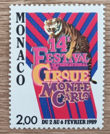 Monaco - YT N°1659 - 14e Festival International Du Cirque De Monte Carlo - 1988 - Neuf - Nuevos