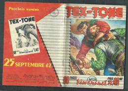 Tex-Tone  N° 129 - Bimensuel  " Les Faux Cow-boys  " - D.L.  18 Septembre  1962 - Tex0701 - Small Size