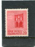 ITALY/ITALIA - 1944  20c  MONUMENTS  WMK  MINT NH - Nuovi