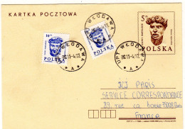 1986  POLOGNE  ENTIER 5 Zl  + 2x 10zl - Stamped Stationery