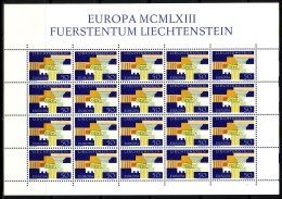 LIECHTENSTEIN MI-NR. 431 POSTFRISCH(MINT) KLEINBOGEN EUROPA 1963 ARCHITEKTURELEMENTE - 1963