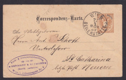 Österreich Ganzsache Wien Seilerstätte Buch & Antiquaritatshandlung Bermann & - Lettres & Documents