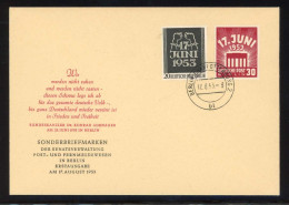 Berlin, 1953, 110-11 FDC, Brief - Otros & Sin Clasificación