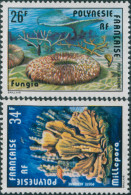 French Polynesia 1978 Sc#C162-C163,SG274-275 Coral Set MNG - Andere & Zonder Classificatie