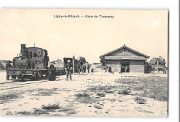 CPA 45 Ligny Le Ribault La Gare Et Le Train Tramway - Other & Unclassified