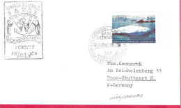 CHILE - BASE ARTURO PRAT - 26.NOV.77- ANNULLO "BASE ANTARTICA* SU BUSTA PER GERMANIA - Forschungsstationen