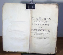 ANONYME  - PLANCHES RELATIVES A L'EXERCICE DE L'INFANTERIE, SUIVANT L'ORDONNANCE - 1701-1800