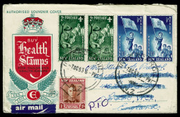 Ref 1644 - 1953 Cover - Invercargil New Zealand 1s/5d Rate To London & Readdressed - Cartas & Documentos