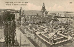 73792321 Bruxelles Bruessel Exposition Bruxelles1910 Pavillon Et Jardins Neerlan - Autres & Non Classés