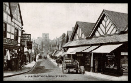Ref 1644 - Early Postcard - Shops & Carts On Droitwich High Street - Worcestershire - Autres & Non Classés