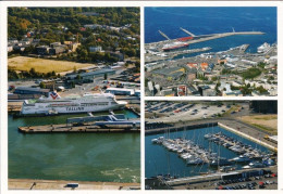 1 AK Estland / Estonia * Der Hafen In Tallin - 3 Luftbildaufnahmen * - Estonia