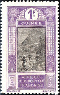 GUINEA FRANCESE, FRENCH GUINEA, PAESAGGI, LANDSCAPES, 1913, NUOVI (MLH*) Mi:FR-GU 77, Scott:FR-GU 96, Yt:FR-GU 77 - Unused Stamps