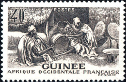 GUINEA FRANCESE, FRENCH GUINEA, ARTIGIANATO, 1943, NUOVI (MLH*) Mi:FR-GU 201, Scottn:FR-GU 171, Yt:FR-GU 181 - Nuevos