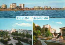 CARTOLINA ITALIA 1969 VENEZIA BIBIONE SPIAGGIA SALUTI VEDUTINE Italy Postcard ITALIEN Ansichtskarten - Venetië (Venice)