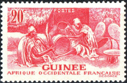 GUINEA FRANCESE, FRENCH GUINEA, ARTIGIANATO, 1943, NUOVI (MLH*) Mi:FR-GU 199, Scott:FR-GU 169, Yt:FR-GU 179 - Nuevos