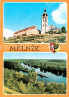 73791872 Melnik Czechia Zamek A Soutok Vitavy S Labem Schloss Muendung Der Molda - Czech Republic