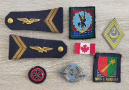 Lot écusson Et épaulettes Militaria - Autres & Non Classés