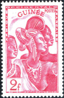 GUINEA FRANCESE, FRENCH GUINEA, COSTUMI LOCALI, 1943, NUOVI (MNH**) Mi:FR-GU 204, Scott:FR-GU 174, Yt:FR-GU 184 - Ungebraucht