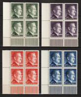 Adolf Hitler  MiNr. 799-802 A ** Bogenecken - Unused Stamps