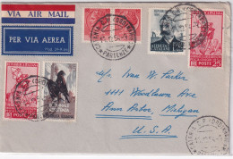 1954 Bella Busta Con Affrancatura Filatelica Valori Gemelli - 1946-60: Storia Postale