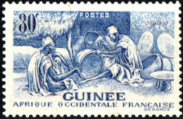 GUINEA FRANCESE, FRENCH GUINEA, ARTIGIANATO, 1943, NUOVI (MLH*) Mi:FR-GU 200, Scott:FR-GU 170, Yt:FR-GU 180 - Unused Stamps