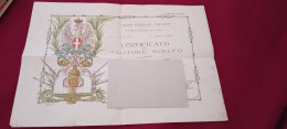 ATTESTATO TIRATORE SCELTO CARABINIERI REALI  1936 - Documents Historiques