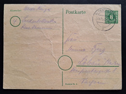 Mecklenburg-Vorpommern 1945, Postkarte Altentreptow Mi P6d - Cartas & Documentos