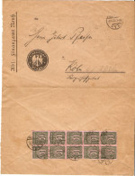 Allemagne 1923 - Enveloppe Du Service Des Impôts De Neuss à Köln - Dienstsache Vom Finanzamt Neuss - 10 X Service 33 - Storia Postale