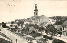 73791560 Lysa  Nad Labem Lissa Elbe CZ Teilansicht M. Kirche  - Tsjechië