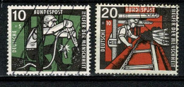 BRD1957 Mi 271-272 (o), Yv  143-144 (o) - Usati