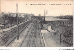 AFVP11-94-1005 - CHOISY-LE-ROI - La Seine Et Les Voies Du P O C M - Choisy Le Roi