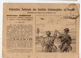 (colombophilie) Accusé Réception Du Signalement D'un Pigeon  Nov 1928    (PPP47264 / B) - Pájaros