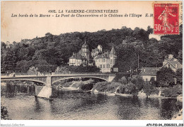 AFVP10-94-0880 - LA VARENNE-CHENNEVIERES - Les Bords De La Marne - Le Pont De Chennevières Et Le Château De L'étape  - Chennevieres Sur Marne