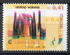 REPUBBLICA  2003 , Quadro Di Morandi N. 2706 : Varietà Con Doppia Stampa Molto Spostata *** (EB) - Abarten Und Kuriositäten