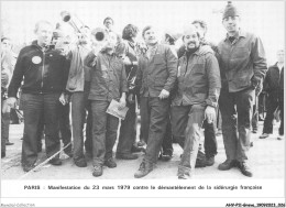 AHVP11-0953 - GREVE - Paris - Manifestation Du 23 Mars Contre Le Demantèlement De La Sidérurgie  - Grèves