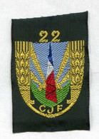 WWII Insigne Tissus Brodé - Etat Français - Vichy - Pétain "Chantiers De La Jeunesse Française" WW2 - 1939-45