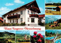 73791305 Nesselwang Haus Angerer Attlesee Allgaeuer Alpvieh Alpspitze Alpspitzba - Otros & Sin Clasificación