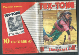 Tex-Tone  N° 154 - Bimensuel  "  Un Ane Glouton   " - D.L.  3 Tr. 1963 - Tex0802 - Piccoli Formati