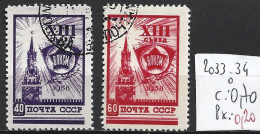 RUSSIE 2033-34 Oblitérés Côte 0.70 € - Oblitérés