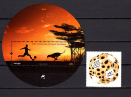 Portgual 2010 Football Soccer World Cup Stamp + S/s MNH - 2010 – Sud Africa