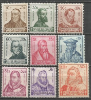Belgique - "Savants Belges" N°593à601* - Unused Stamps