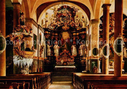 73791165 Traunkirchen AT Inneres Der Wallfahrtskirche Fischerkanzel Altar  - Other & Unclassified