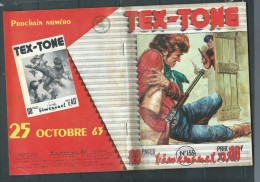 Tex-Tone  N° 155 - Bimensuel  "  La Purge De Bronwood   " - D.L.  4è Tr. 1963 - Tex0803 - Piccoli Formati