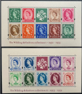 ROYALTY - 2002 & 2003 GB Miniature Sheets  Anniv Of 1952 1953  Wilding Definitives Collection I & II MNH Stamps M/S - Ongebruikt