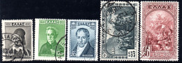 2954. GREECE.1930 INDEPENDENCE(HEROES) HIGH VALUES 10 DR-50 DR.HELLAS 504-508. - Usados