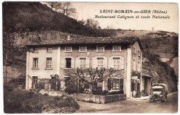 CPA Carte Postale / 69 Rhône, St Ou Saint-Romain-en-Gier / X. Goutagny, édit. / Restaurant Catignon Et Route Nationale. - Sonstige & Ohne Zuordnung