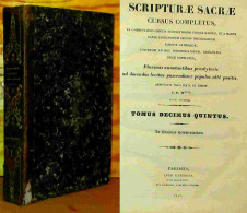 MIGNE Jacques-Paul - SCRIPTURAE SACRAE - CURSUS COMPLETUS - DE PSALMIS - TOMUS DECIMUS QUI - 1801-1900