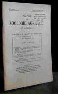 COLLECTIF - REVUE DE ZOOLOGIE AGRICOLE ET APPLIQUEE - 1960 - N° 1 - 3 - Other & Unclassified
