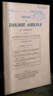 COLLECTIF - REVUE DE ZOOLOGIE AGRICOLE ET APPLIQUEE - 1958 - N° 7 - 9 - Other & Unclassified